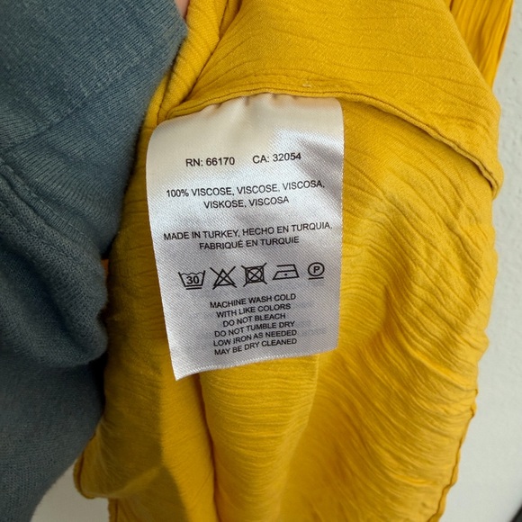 Anthropologie Maeve La Habana V-Neck Boho Sleeveless Mango Midi Dress - Picture 5 of 5